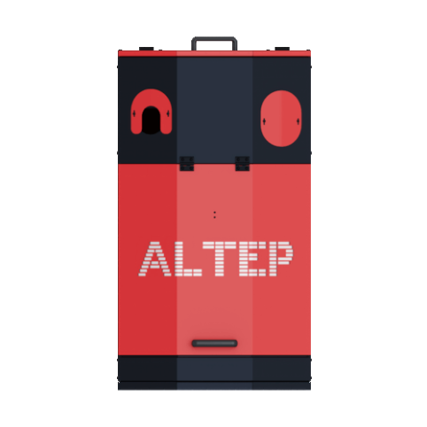 Hopper for solid fuel boiler