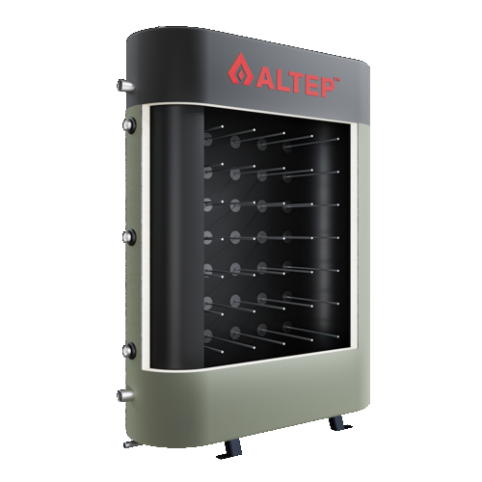 Flat heat accumulator without heat exchanger